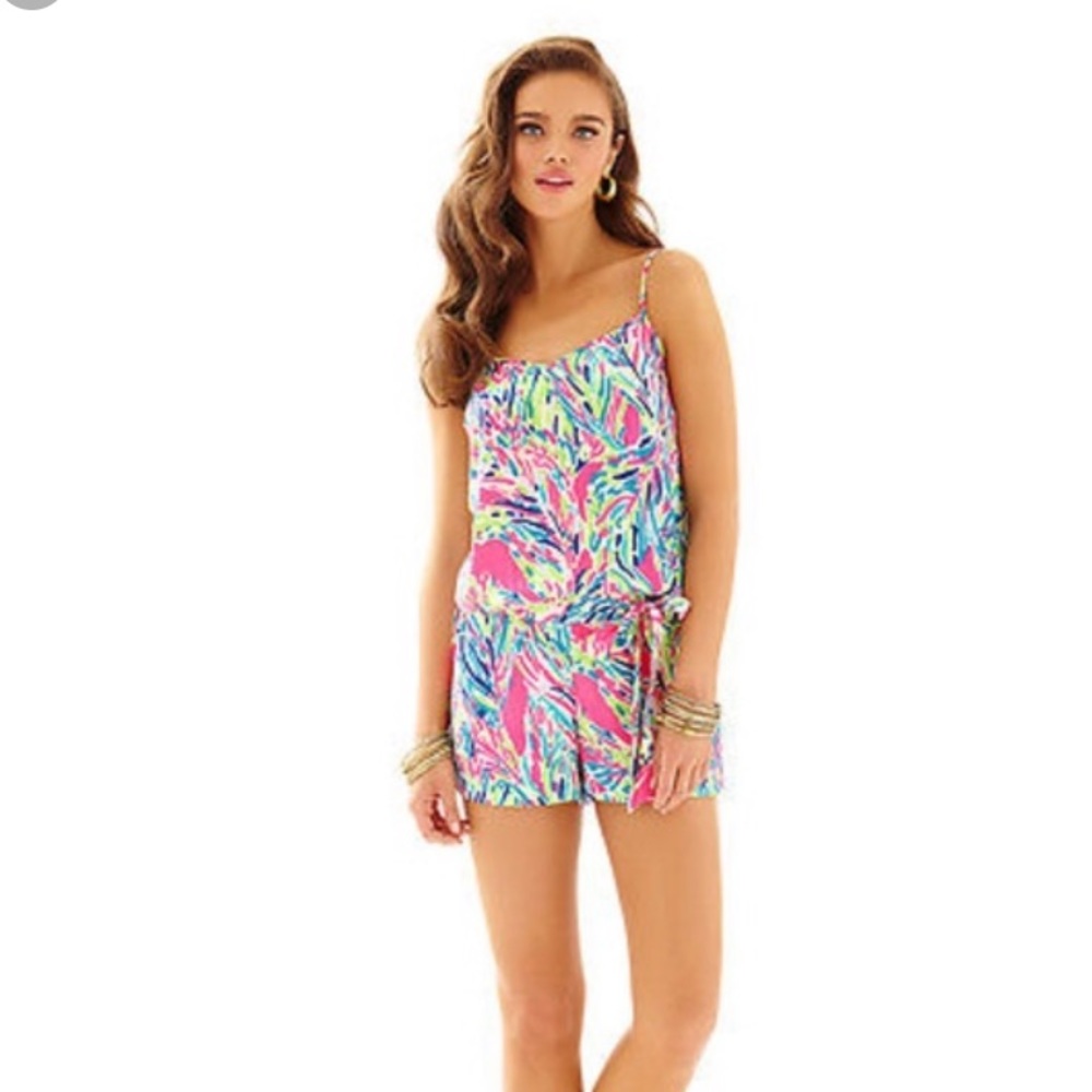 Lilly Pulitzer Deanna Romper, X-Small, Multi-color